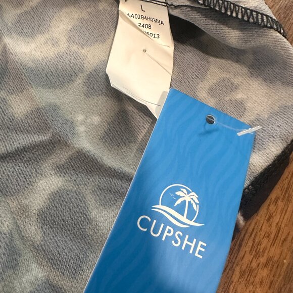 Cupshe Mini Swim Sarong Skirt Bikini Coverup Leopard Print NEW - Picture 2 of 2